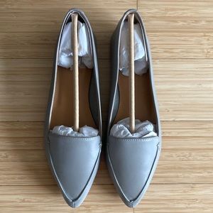 Faded Pewter Leather Edie Loafers - J Crew Factory
